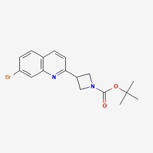 Tert-butyl3-(7-bromoquinolin-2-yl)azetidine-1-carboxylate