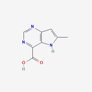 6-methyl-5H-pyrrolo[3,2-d]pyrimidine-4-carboxylicacid