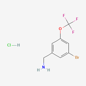 1-[3-Bromo-5-(trifluoromethoxy)phenyl]methanaminehydrochloride