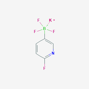 molecular formula C5H3BF4KN B1359445 三氟(6-氟吡啶-3-基)硼酸钾 CAS No. 1111732-94-5