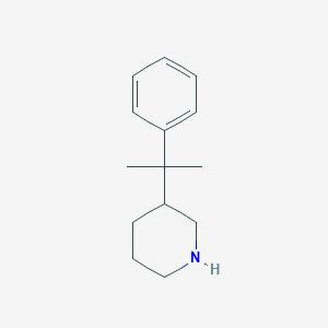 molecular formula C14H21N B13594454 3-(2-Phenylpropan-2-yl)piperidine 