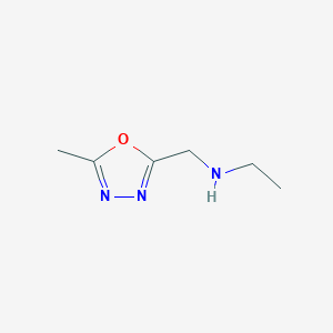 molecular formula C6H11N3O B1359446 N-[(5-甲基-1,3,4-噁二唑-2-基)甲基]乙胺 CAS No. 887405-30-3
