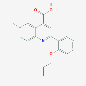 B1359447 6,8-Dimethyl-2-(2-propoxyphenyl)quinoline-4-carboxylic acid CAS No. 932928-90-0