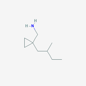 molecular formula C9H19N B13594471 (1-(2-Methylbutyl)cyclopropyl)methanamine 