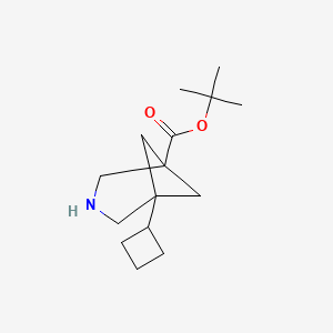 molecular formula C15H25NO2 B13594490 Tert-butyl 5-cyclobutyl-3-azabicyclo[3.1.1]heptane-1-carboxylate 