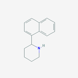 molecular formula C15H17N B13594507 2-(Naphthalen-1-yl)piperidine 