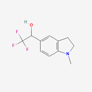 2,2,2-Trifluoro-1-(1-methylindolin-5-yl)ethan-1-ol