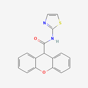 molecular formula C17H12N2O2S B13594565 N-(1,3-thiazol-2-yl)-9H-xanthene-9-carboxamide 