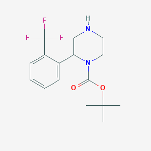 molecular formula C16H21F3N2O2 B13594596 2-(2-Trifluoromethyl-phenyl)-piperazine-1-carboxylic acid tert-butyl ester 