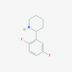 molecular formula C11H13F2N B13594601 2-(2,5-Difluorophenyl)piperidine 