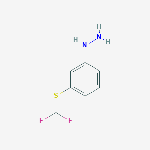 {3-[(Difluoromethyl)sulfanyl]phenyl}hydrazine