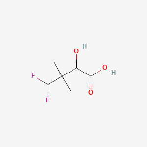 4,4-Difluoro-2-hydroxy-3,3-dimethylbutanoicacid