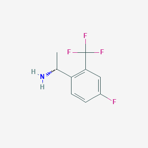 molecular formula C9H9F4N B13594652 (R)-1-(4-Fluoro-2-(trifluoromethyl)phenyl)ethan-1-amine CAS No. 1228571-39-8