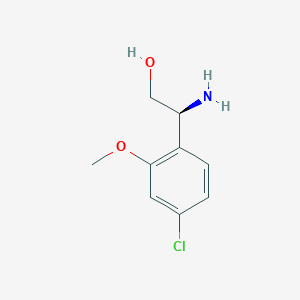 (2s)-2-Amino-2-(4-chloro-2-methoxyphenyl)ethan-1-ol