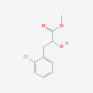 molecular formula C10H11ClO3 B13594741 Methyl 3-(2-chlorophenyl)-2-hydroxypropanoate CAS No. 133373-32-7