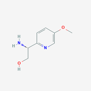 molecular formula C8H12N2O2 B13594745 (2R)-2-amino-2-(5-methoxypyridin-2-yl)ethan-1-ol 