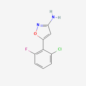 5-(2-Chloro-6-fluorophenyl)isoxazol-3-amine