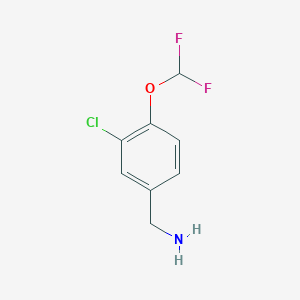 (3-Chloro-4-(difluoromethoxy)phenyl)methanamine