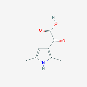 molecular formula C8H9NO3 B13594769 2-(2,5-dimethyl-1H-pyrrol-3-yl)-2-oxoacetic acid 