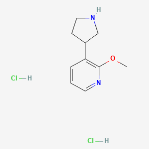 2-Methoxy-3-(pyrrolidin-3-yl)pyridinedihydrochloride