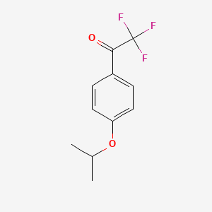 molecular formula C11H11F3O2 B13594794 2,2,2-Trifluoro-1-(4-isopropoxyphenyl)ethan-1-one 