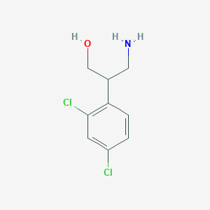 molecular formula C9H11Cl2NO B13594828 3-Amino-2-(2,4-dichlorophenyl)propan-1-ol 