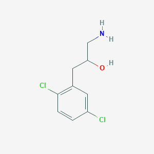 molecular formula C9H11Cl2NO B13594859 1-Amino-3-(2,5-dichlorophenyl)propan-2-ol 