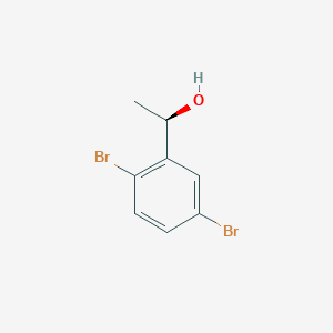 molecular formula C8H8Br2O B13594873 (1r)-1-(2,5-Dibromophenyl)ethan-1-ol 