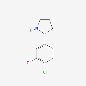 2-(4-Chloro-3-fluorophenyl)pyrrolidine