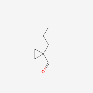 molecular formula C8H14O B13594912 1-(1-Propylcyclopropyl)ethan-1-one 