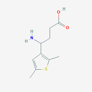 molecular formula C10H15NO2S B13594929 4-Amino-4-(2,5-dimethylthiophen-3-yl)butanoic acid 