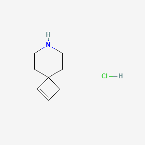 molecular formula C8H14ClN B13594933 7-Azaspiro[3.5]non-1-enehydrochloride 