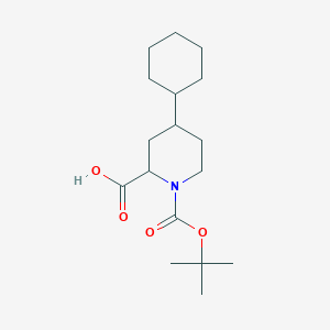 1-[(Tert-butoxy)carbonyl]-4-cyclohexylpiperidine-2-carboxylicacid