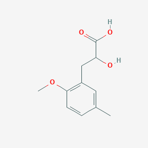 molecular formula C11H14O4 B13594957 2-Hydroxy-3-(2-methoxy-5-methylphenyl)propanoic acid 