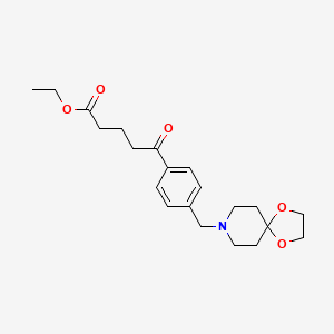 Ethyl 5-[4-[8-(1,4-dioxa-8-azaspiro[4.5]decyl)methyl]phenyl]-5-oxovalerate