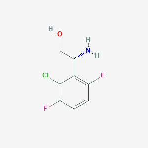 (r)-2-Amino-2-(2-chloro-3,6-difluorophenyl)ethan-1-ol