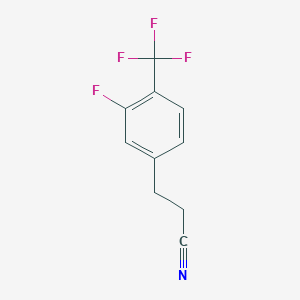 3-(3-Fluoro-4-(trifluoromethyl)phenyl)propanenitrile