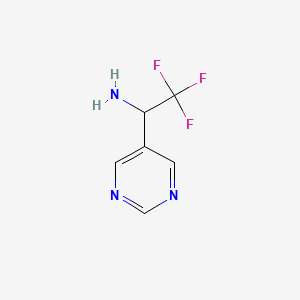 2,2,2-Trifluoro-1-(pyrimidin-5-yl)ethan-1-amine