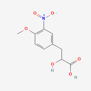 molecular formula C10H11NO6 B13595021 2-Hydroxy-3-(4-methoxy-3-nitrophenyl)propanoic acid 