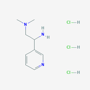 [2-Amino-2-(pyridin-3-yl)ethyl]dimethylaminetrihydrochloride