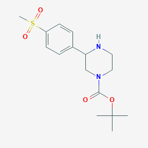 Tert-butyl 3-(4-(methylsulfonyl)phenyl)piperazine-1-carboxylate