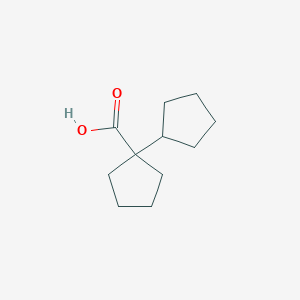 molecular formula C11H18O2 B13595180 [1,1'-Bi(cyclopentane)]-1-carboxylic acid 