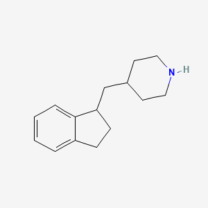 4-[(2,3-Dihydro-1H-inden-1-yl)methyl]piperidine