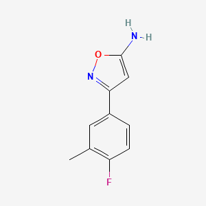 3-(4-Fluoro-3-methylphenyl)isoxazol-5-amine