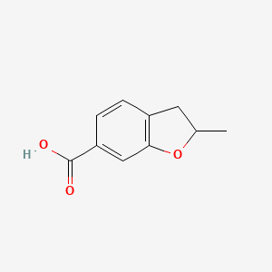 molecular formula C10H10O3 B13595230 2-Methyl-2,3-dihydro-1-benzofuran-6-carboxylicacid 