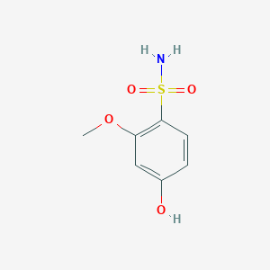 molecular formula C7H9NO4S B13595235 4-Hydroxy-2-methoxybenzenesulfonamide 