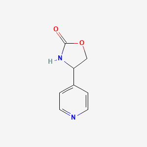 molecular formula C8H8N2O2 B13595240 4-(4-Pyridinyl)-2-oxazolidinone 