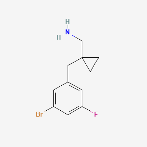 (1-(3-Bromo-5-fluorobenzyl)cyclopropyl)methanamine