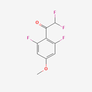 molecular formula C9H6F4O2 B13595303 1-(2,6-Difluoro-4-methoxyphenyl)-2,2-difluoroethan-1-one 