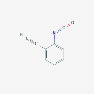 molecular formula C9H5NO B13595327 1-Ethynyl-2-isocyanatobenzene 